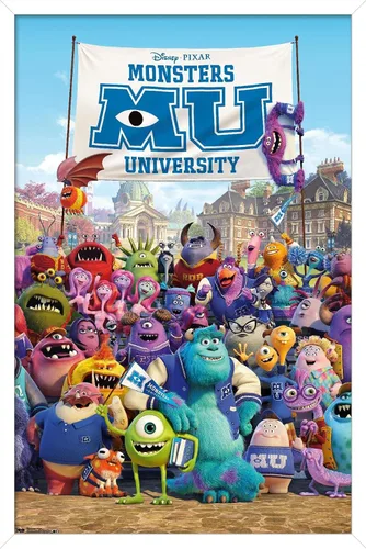 Miniatura 11 de Trends International Disney Pixar Monsters University - One Sheet Wall Poster, 14.725" x 22.375", Barnwood Framed Version