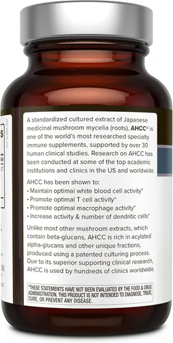 Miniatura 4 de Quality of Life Kinoko Platinum AHCC Apoyo inmunológico y liberación sostenida de resveratrol