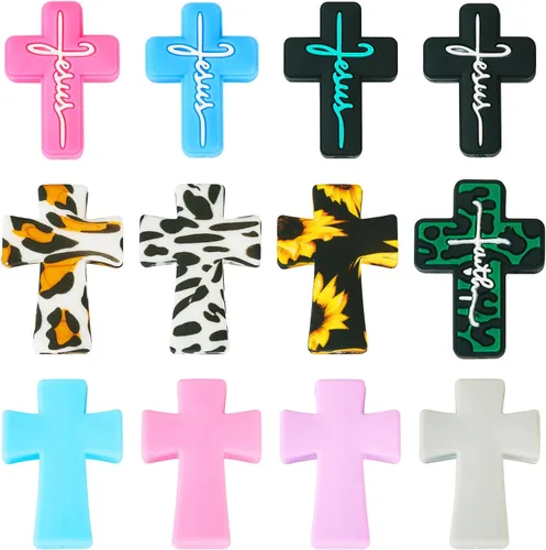 Miniatura 11 de Craftdady - Cuentas focales de silicona con forma de corazón, cuentas espaciadoras sueltas para manualidades, pulseras, collares, llaveros de 0.99 x