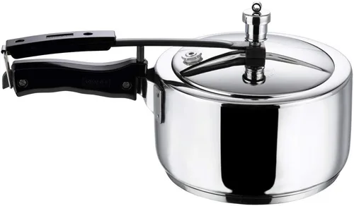 Miniatura 12 de Vinod V-2L Olla a presión de acero inoxidable con fondo sándwich, 2 litros, plateado, mediano