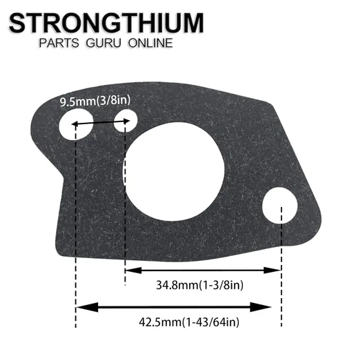 Miniatura 4 de Strongthium Juego de juntas de montaje de carburador 212 para GX160 196cc 212cc 224cc compatible con motores Predator Baja Tillotson Coleman Mini