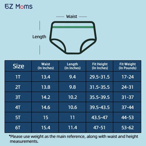 Miniatura 6 de EZ Moms Paquete de 6 unidades de ropa interior de plástico suave para niños pequeños, funda de pañales reutilizable para bebé, fundas de ropa