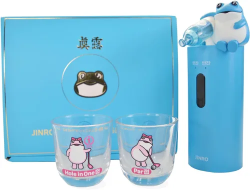 Dispensador de Soju Jinro con 2 piezas de vasos de Soju, dispensador automático de bebidas solo para Soju, mercancía clásica de la marca Soju, Soju