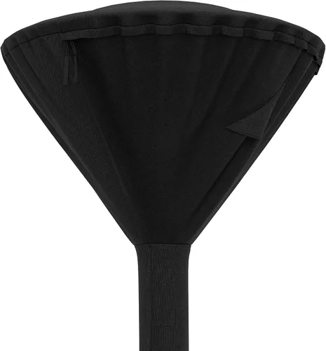 Miniatura 3 de Amazon Basics Cubierta redonda para calentador de patio al aire libre, resistente al viento, resistente a la nieve, resistente al agua, negro, 36 x