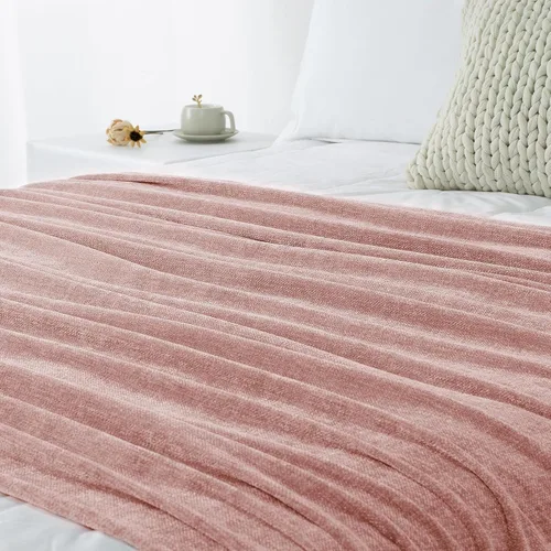 Miniatura 9 de Manta de Chenilla para Sofá 50"X 60", Mantas Suaves y Acogedoras con Flecos con Borlas para Cama Sofá Silla Cubierta, Mantas Decorativas Bohemias