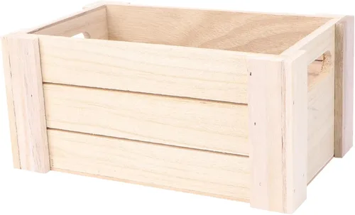 Yardwe Caja de almacenamiento de escritorio de madera creativa, organizador de oficina y hogar, pequeña madera natural hecha a mano para decoración