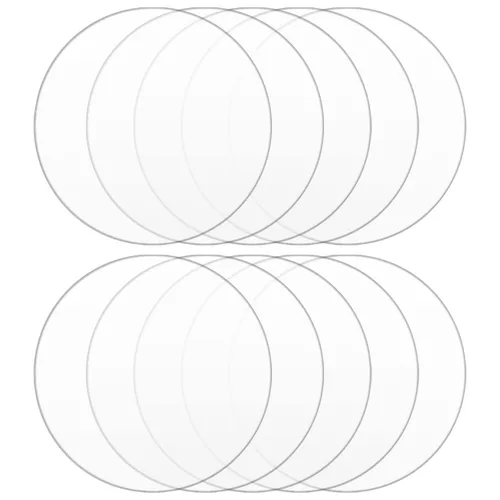 Hojas de acrílico transparente, hojas de plexiglás de 8 pulgadas de diámetro y 0.04 pulgadas de grosor, tableros redondos de acrílico, paneles de