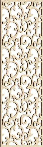 Miniatura 98 de Wheatland Paneles de pared decorativos de madera con calado, 9 3/8 pulgadas de ancho x 24 3/8 pulgadas de alto x 1/4 de alto, nogal