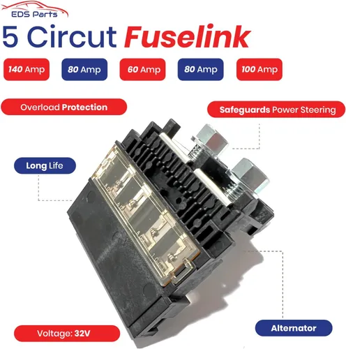 Miniatura 5 de EDS 24380-79915 2438079915 956-402 Fusible Fuselink Fuse & 24340-7F000 Kit de terminales de batería positiva Reemplazo exacto para determinados
