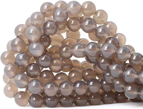 Miniatura 28 de Cuentas redondas sueltas de ágata estilo antiguo vena de dragón de 6mm, cuentas para diseño de joyas, 60 cuentas