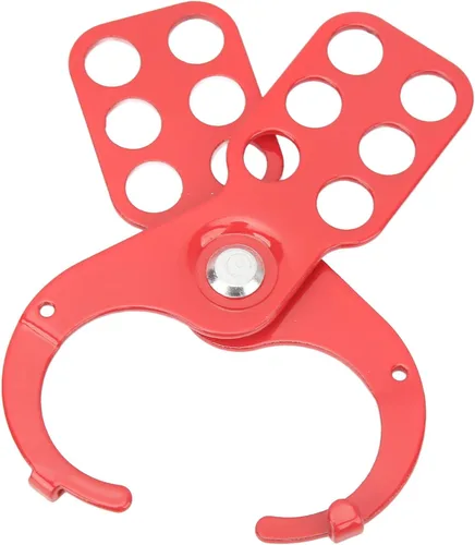 Miniatura 5 de Juego de cerrojos para candados, kit de etiquetado ImpactLockout de acero inoxidable, diseño de 6 agujeros, alta seguridad, a prueba