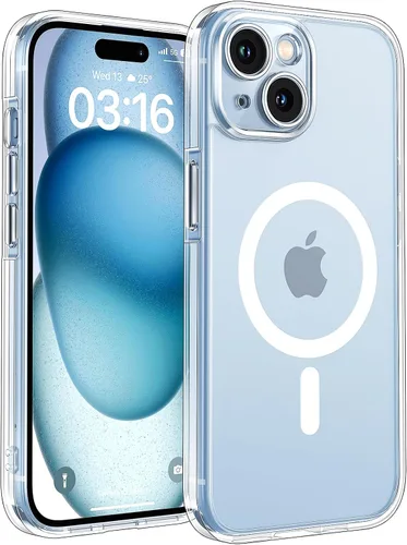Miniatura 107 de TOCOL Funda para iPhone 11, compatible con Magsafe, protección completa de cámara, imanes integrados, protección contra caídas, funda translúcida