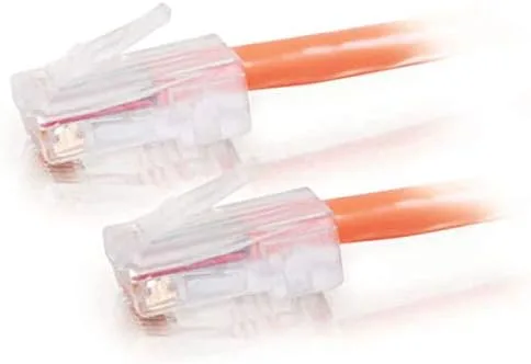 Miniatura 6 de C2G Legrand - Cable Ethernet Cat5e sin arranque, cable de conexión Cat5e sin blindaje, cable de conexión de red naranja, cable de conexión de red