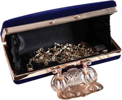 Miniatura 3 de Cartera de mano para mujer, cóctel, boda, fiesta, bolso de mano, Azul