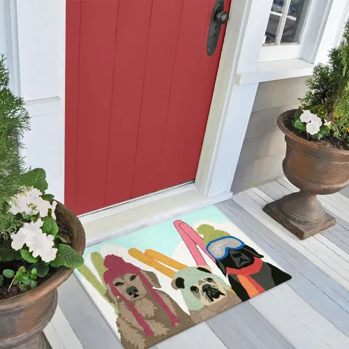 Miniatura 5 de Liora Manne FRONTPORCH - Alfombra duradera copetuda a mano para interiores y exteriores, decoración de aves de jardín de transición