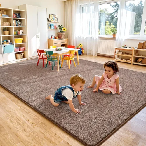 Miniatura 4 de Keeko Alfombras de área de 4 x 6 pies para sala de estar, alfombra suave y moderna de espuma viscoelástica para dormitorio, alfombra