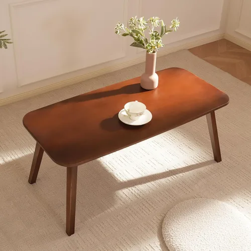 Miniatura 13 de Baveke Mesa de centro plegable, mesas de piso plegables, mesa de centro de mediados de siglo para sala de estar, mesas de centro pequeñas de madera