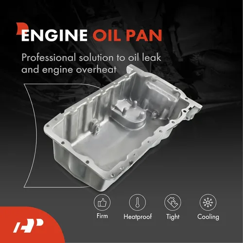 Miniatura 2 de A-Premium Cárter de aceite de motor con tapón de drenaje y junta compatible con Volkswagen Jetta 1999-2005, Beetle 1998-2006, Golf 1999-2006, 1.9L