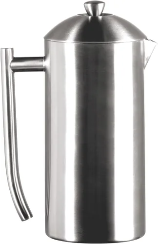 Miniatura 14 de Frieling USA cafetera francesa de acero inoxidable, con paredes dobles, con rejilla doble patentada, pulida, de 36 onzas, Estándar- Pulido, Pulido