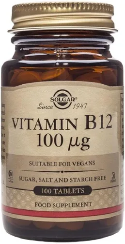 Miniatura 8 de Metilcobalamina (vitamina B12) 1000 mcg Solgar 30 pepita