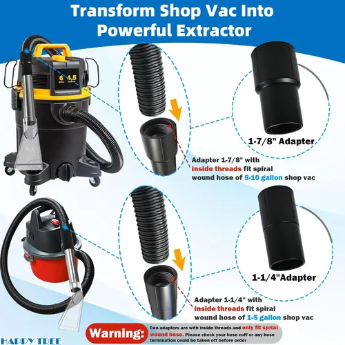 Miniatura 2 de Happy Tree Compra el accesorio de extractor de vacío, convierte la aspiradora húmeda y seca en un extractor, aspiradora de varilla de detalle