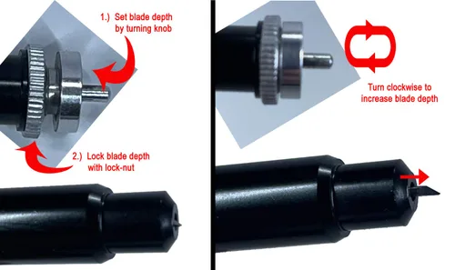 Miniatura 2 de Explore Air Maker - Fabricado en Estados Unidos - Carcasa de hoja ajustable de punta profunda Soporte para álbumes de recortes de carburo alemán