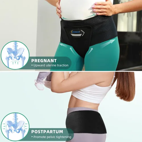Miniatura 2 de Cinturón de embarazo y maternidad con banda de compresión para la ingle, para hernia, dolor de suelo pélvico, prolapso, banda para el vientre