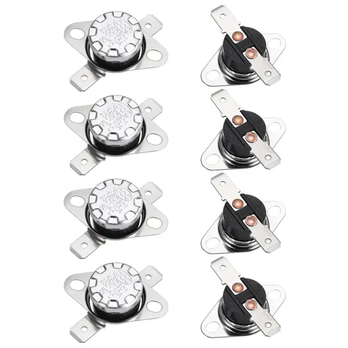 Miniatura 25 de uxcell KSD301 Termostato 32.0 °F/32 ° F 10 A Normalmente Cerrado N.C Ajuste Snap Disc Interruptor de temperatura para microondas, horno, cafeteras 2