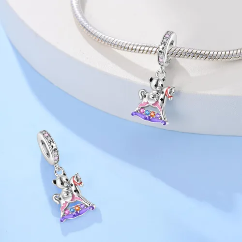 Miniatura 214 de KUNSIR Los abalorios se adaptan a pulseras Pandora para mujer, plata de ley 925, cuentas colgantes de joyería para niñas, dijes de feliz cumpleaños