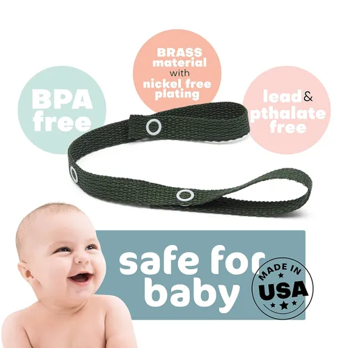 Miniatura 5 de Baby Buddy Secure-A-Toy, la correa de seguridad asegura juguetes, mordedores o chupetes a cochecitos, sillas altas, asientos de automóvil, longitud