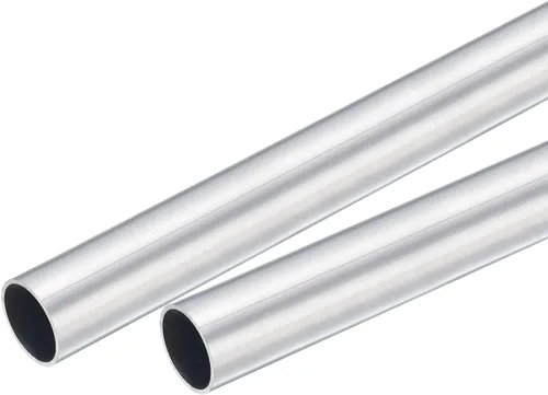 Miniatura 46 de uxcell Tubo redondo de aluminio 6063 0.157 in OD 0.118 in diámetro interior 11.811 in longitud tubería