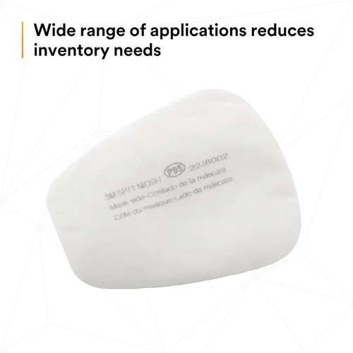 Miniatura 9 de 3M Filtro de repuesto para respirador 5P71, 5 pares, P95, debe usarse con respiradores 3M 5000 o cartuchos 3M serie 6000