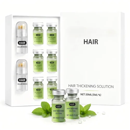 Sistema de recrecimiento del cabello, suero avanzado para el crecimiento del cabello con ginseng, eclipta prostrata, aceite de menta y raíz de