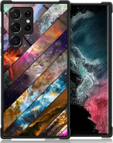 Miniatura 9 de CARLOCA Funda compatible con Samsung Galaxy S22 Ultra, diseño gráfico de identidad abstracta de nebulosa, a prueba de golpes, antiarañazos