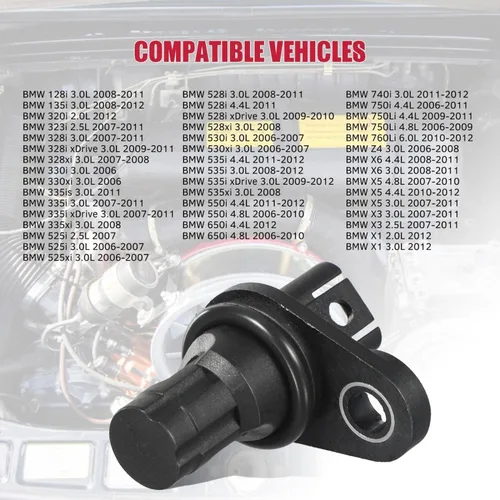 Miniatura 5 de AUTEX Sensor de posición del árbol de levas Sensor CAM compatible con BMW 128I 135I 325I 328I 435I 525I 530I 650I 750I 13627525014 13627546660