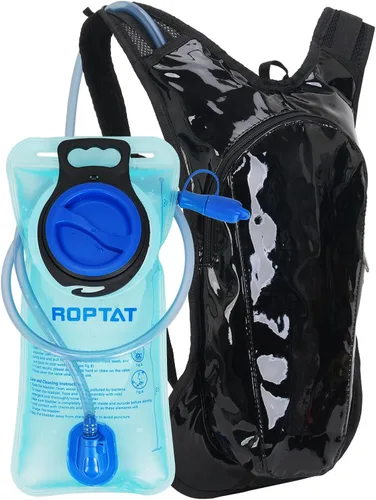 Miniatura 8 de Mochila de hidratación Roptat con bolsa de agua de 2L - Mochila de agua ligera con bolsa de agua para mujeres, hombres, correr, montar, andar