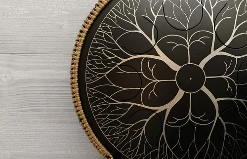 Miniatura 2 de GUDA DRUM Árbol de abeja congelado con decoración de cuerda, mazos gratis y bolsa de viaje de calidad. Mejor Pandrum, tambor de lengua