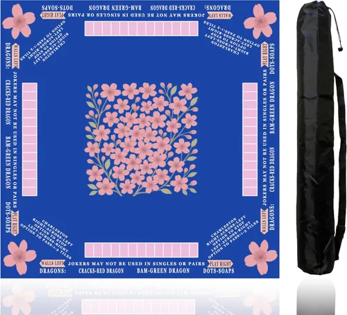 Miniatura 9 de American Mahjong Set completo, juego completo con 166 azulejos Mahjong, bastidores Mahjong con empujadores, instrucciones, dados, fichas, indicador