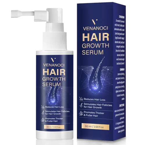 VENANOCI Spray de aceite para el crecimiento del cabello: suero natural para el crecimiento del cabello con romero, biotina, tratamiento contra la