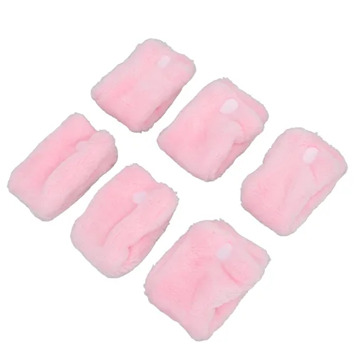 Miniatura 9 de Ymiko Juego de 12 rodillos rizadores sin calor de forro polar para cabello largo y corto, herramientas de peinado reutilizables durante la noche sin