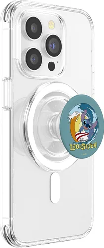 Miniatura 3 de Disney Lilo & Stitch Surfing Stitch Retrato PopSockets MagSafe PopGrip para iPhone
