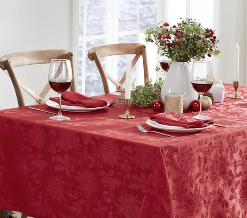 Miniatura 5 de Manteles y servilletas navideños de Carol Damasco sin suelo de hierro Rojo