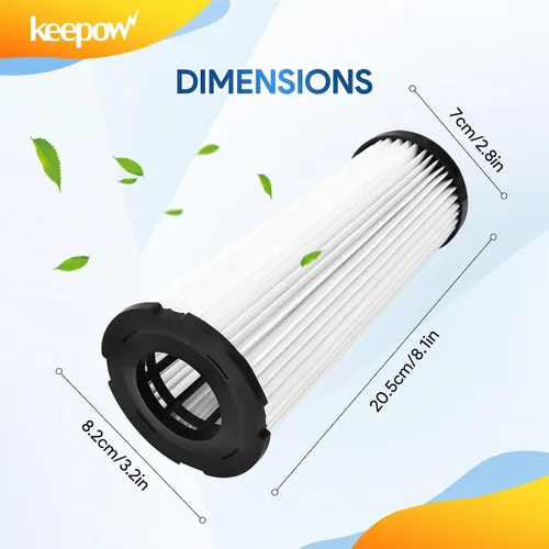 Miniatura 4 de KEEPOW F1 - Filtro HEPA para aspiradora vertical Dirt Devil, modelos Featherlite/Breeze/Swivel Glide/Vision/Jaguar/Extra Light, repuesto 2JC0280000