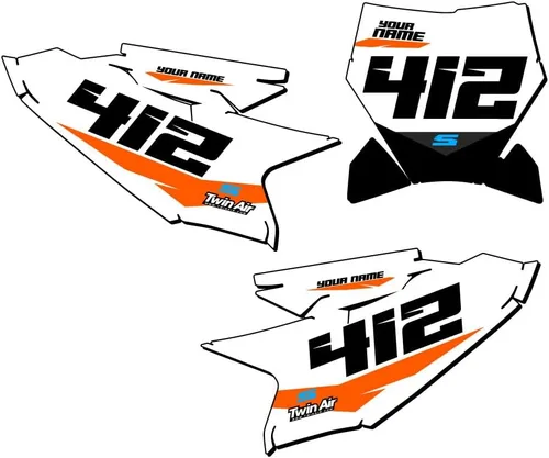 Miniatura 4 de 1998-2001 SX 50 SG64 Custom MX matrículas Senge Graphics Kit compatible con KTM