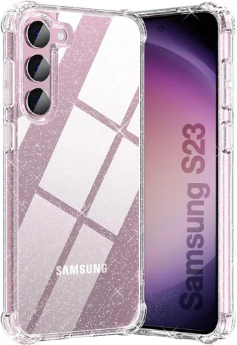 Miniatura 10 de KIOMY Funda Rosa Fucsia Neón para Samsung Galaxy S23 5G, Bumper Antigolpes Cubierta Protectora TPU Flexible Bisel Elevado Diseño Híbrido Ajuste