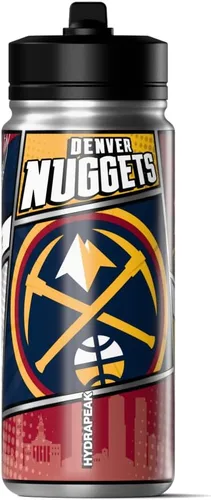 Miniatura 27 de Hydrapeak Milwaukee Bucks - Botella de agua de acero inoxidable con licencia oficial de la NBA de 20 onzas con tapa con pajilla, botella deportiva