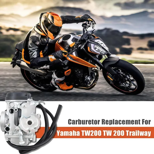 Miniatura 7 de labwork - Repuesto de carburador plateado para Yamaha TW200 TW 200 Trailway 2001-2017