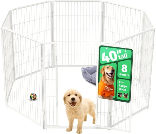 Miniatura 75 de FXW Homeplus Unleashed Corralito para Perros de Interior - Juego Sin Estrés y Seguro, Resistente de 24 Pulgadas 4 Paneles Corral para Cachorros