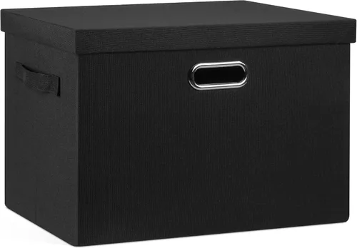 Miniatura 15 de Graciadeco Contenedores de almacenamiento plegables grandes de 17 pulgadas y 36 cuartos de galón con tapas, paquete de 3 cajas de almacenamiento