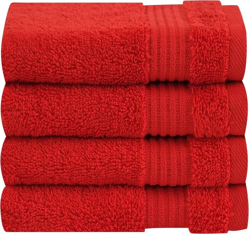 Miniatura 82 de Cotton Paradise - Juego de 4 toallas de mano para baño, 100% algodón turco, toallas suaves y absorbentes para la cara, toallas de mano color gris